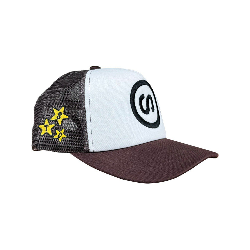 CLASSIC LOGO TRUCKER HAT DARK BROWN