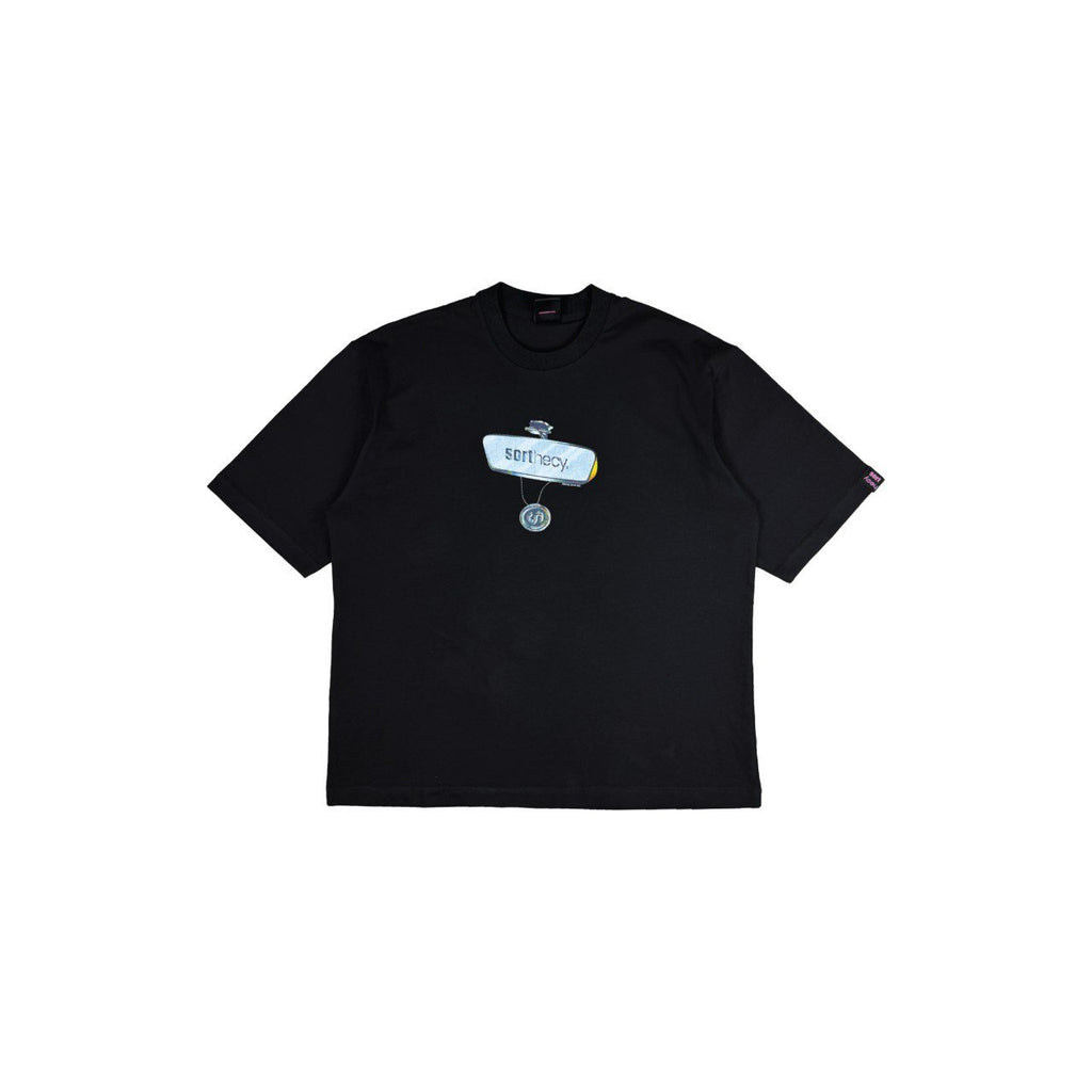 REARVIEW MIRROR BLACK TEE