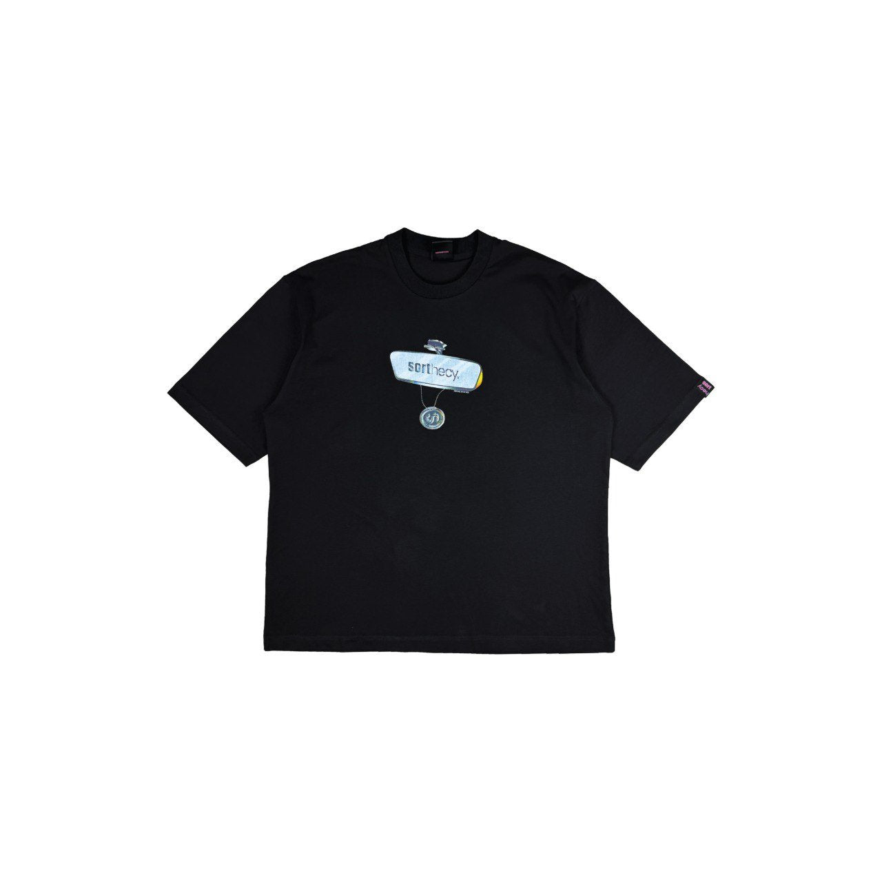 REARVIEW MIRROR BLACK TEE