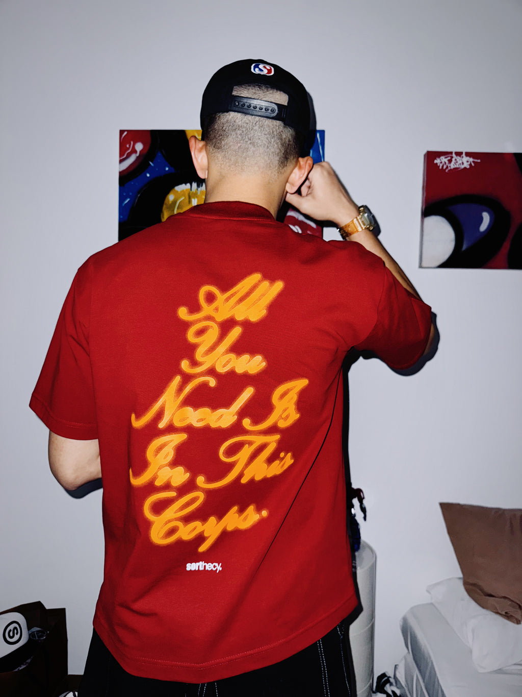 SORTHECY CORPS MAROON TEE