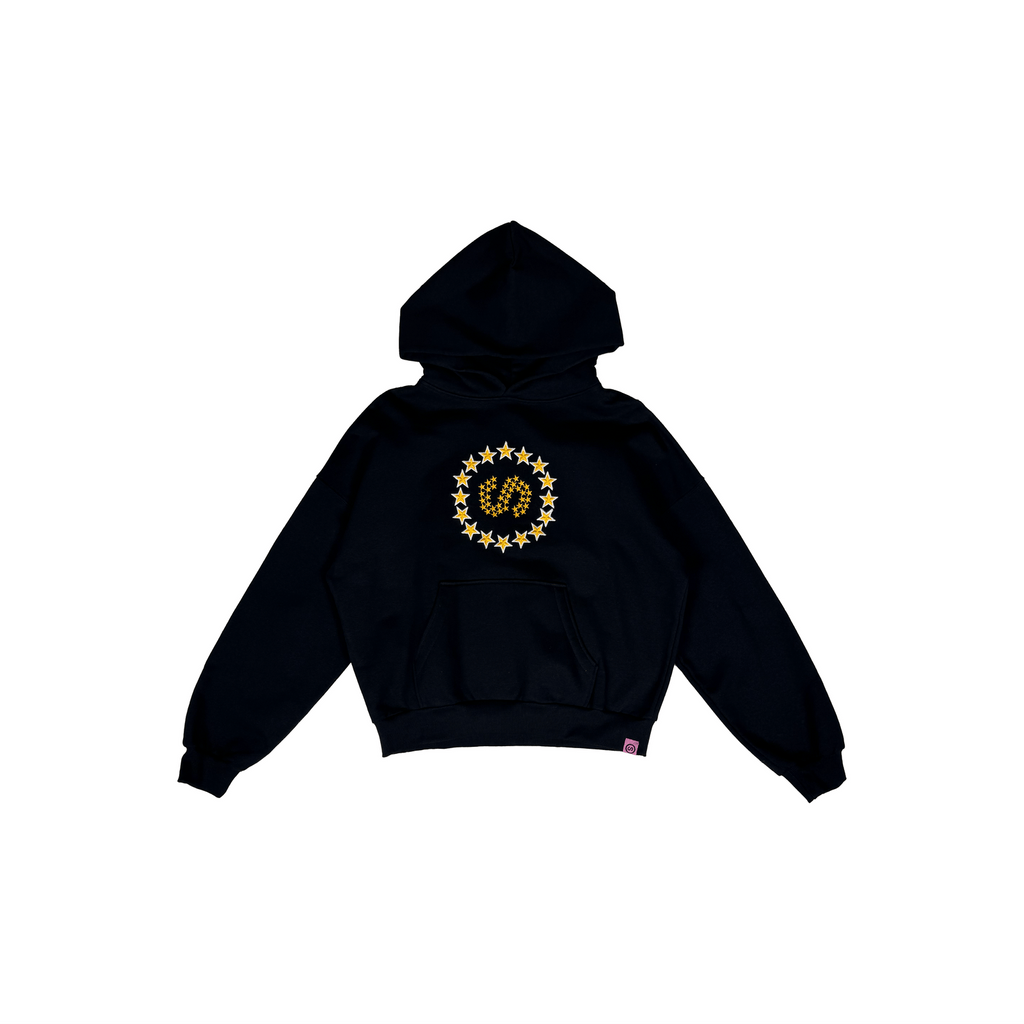 SORTHECY ALL THE STAR PULLOVER HOODIE BLACK