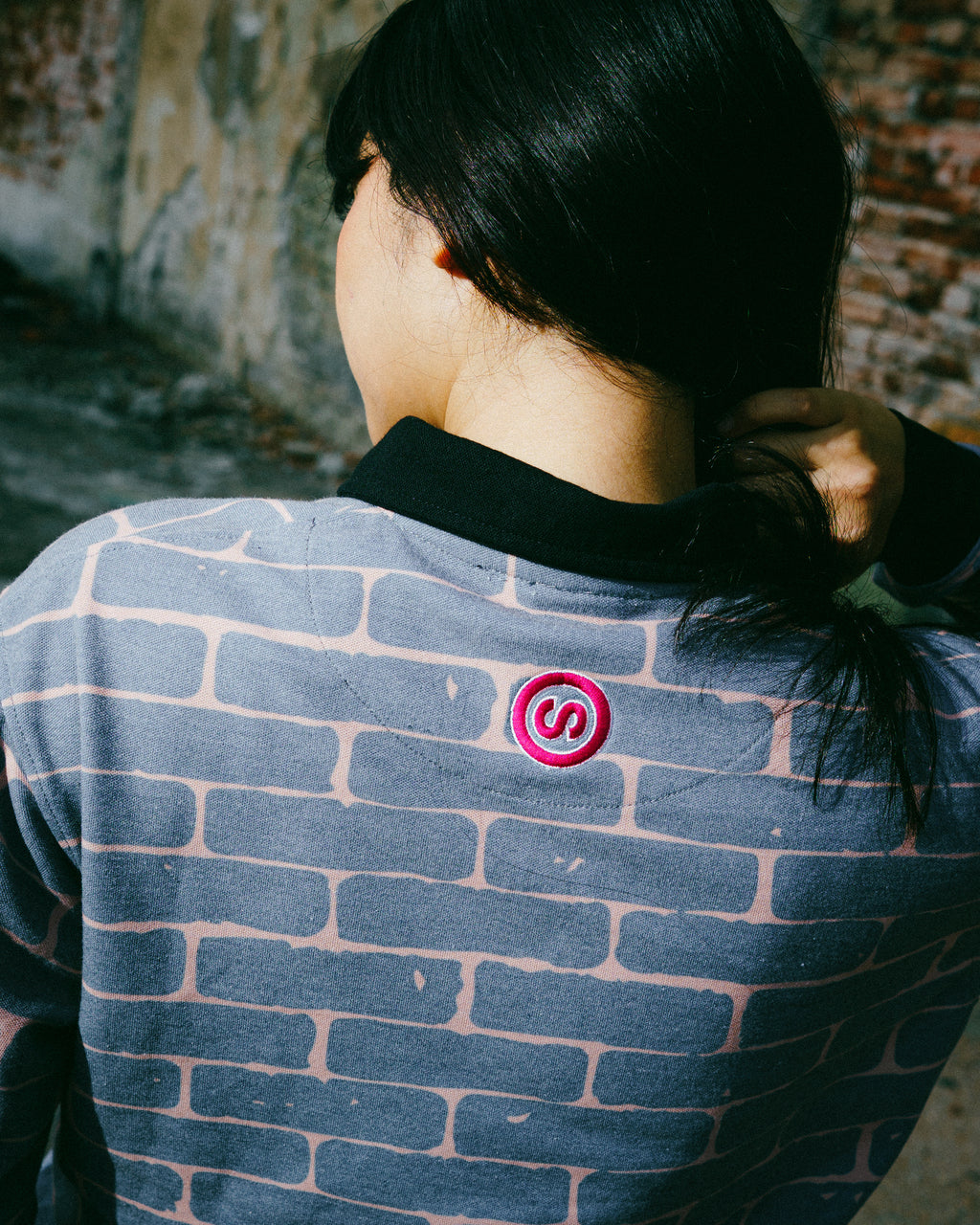 SORTHECY BLOCK POLO LONGSLEEVE SHIRT