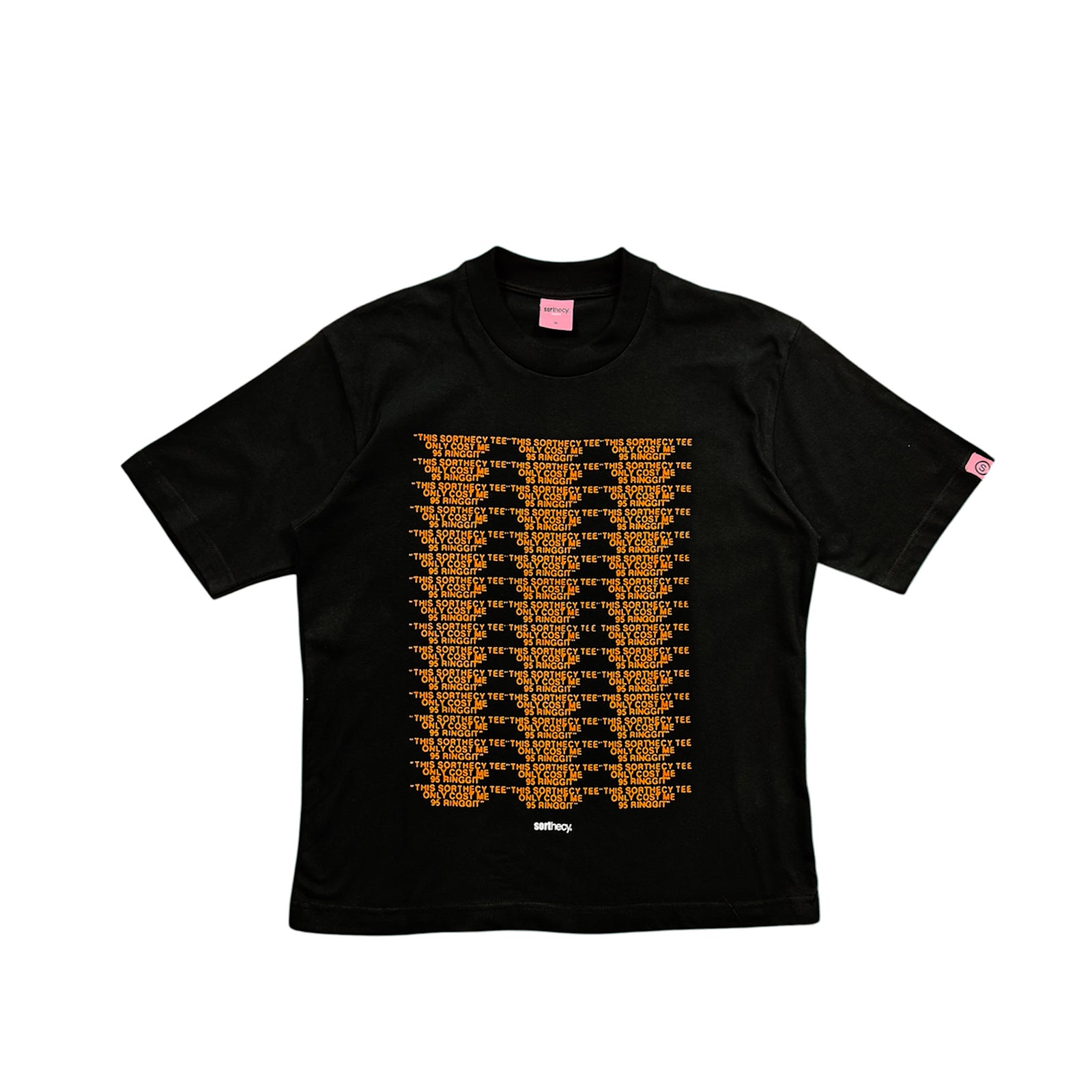 95RINGGIT BLACK RUSTY ORANGE TEE