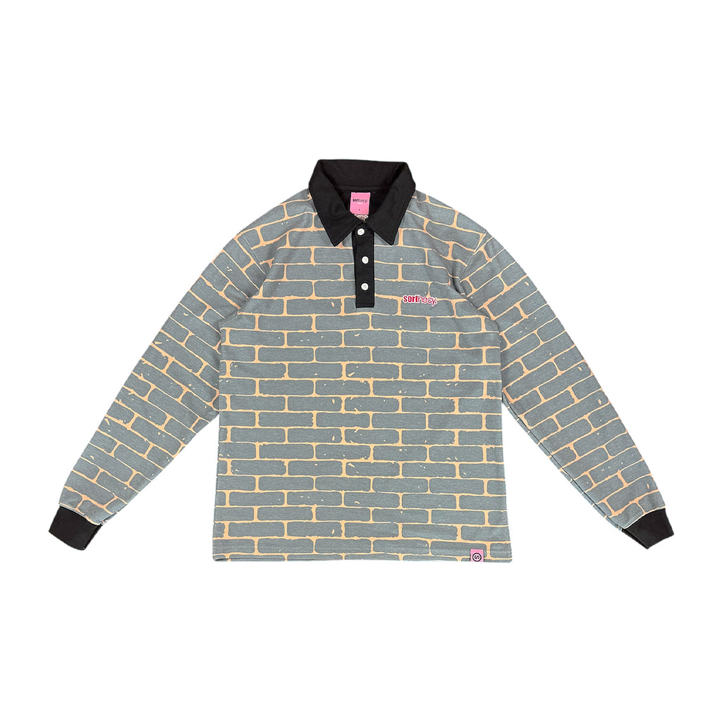 SORTHECY BLOCK POLO LONGSLEEVE SHIRT