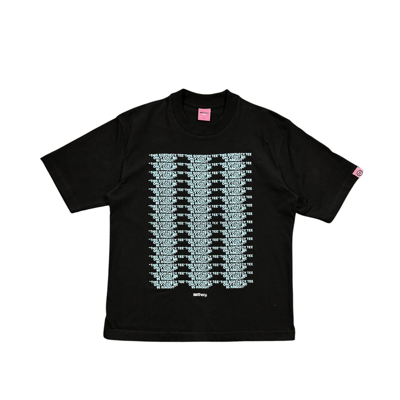 95RINGGITE BLACK BABY BLUE TEE