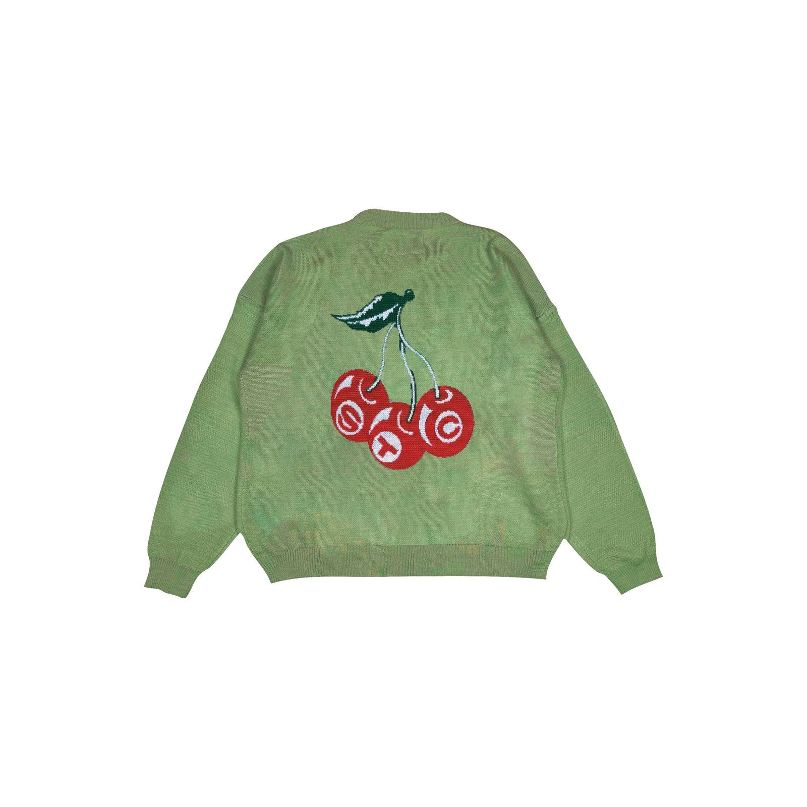 CHERRY KNITTED SWEATER OLIVE