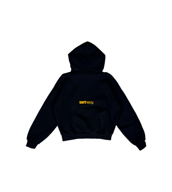 SORTHECY ALL THE STAR PULLOVER HOODIE BLACK